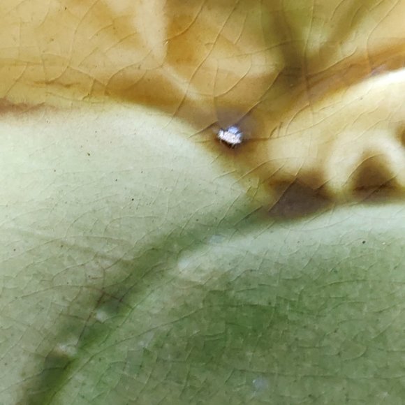 VTG Sarreguemines France Majolica Relief Fruit Platter 11.75" - Picture 11 of 12